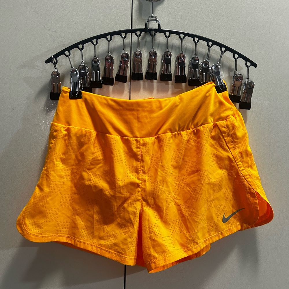 Nike Women's Vibrant Orange Athletic Shorts